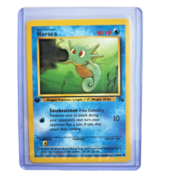 Horsea 49/62 Pokemon TCG 1st Edition Fossil NM Vintage 1999 Card - Image 1