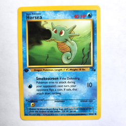 Horsea 49/62 Pokemon TCG 1st Edition Fossil NM Vintage 1999 Card - Image 2