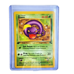Ekans 46/62 Pokemon TCG 1st Edition Fossil NM Vintage 1999 Card - Image 1