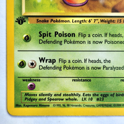 Ekans 46/62 Pokemon TCG 1st Edition Fossil NM Vintage 1999 Card - Image 5