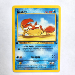 Krabby 51/62 Pokemon TCG 1st Edition Fossil Vintage 1999 Card - Image 2