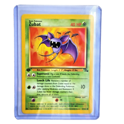 Zubat 57/62 Pokemon TCG 1st Edition Fossil NM Vintage 1999 Card - Image 1
