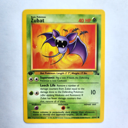 Zubat 57/62 Pokemon TCG 1st Edition Fossil NM Vintage 1999 Card - Image 2