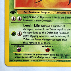 Zubat 57/62 Pokemon TCG 1st Edition Fossil NM Vintage 1999 Card - Image 5