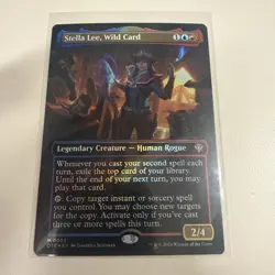 MTG Foil Borderless Stella Lee, Wild Card Commander: Outlaws of Thunder Junction - Image 1