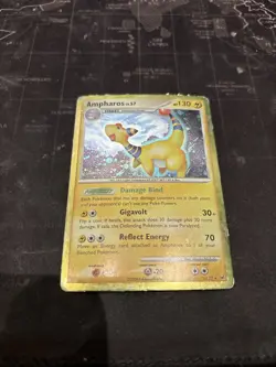 Ampharos 1/127 Holo Swirl Rare Platinum Pokemon Card - Image 1