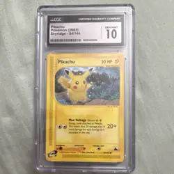 Pokemon Pikachu Skyridge 84/144 CGC 10 Graded Card 2003 English TCG - Image 1