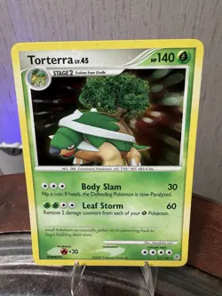 Pokemon 2007 Torterra LV.45 Holo Rare Diamond & Pearl Card 17/130 - Image 1