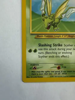 2000 Pokemon Black Star Promo Scyther 45/53 Wotc Regular Trading Card Game TCG - Image 4
