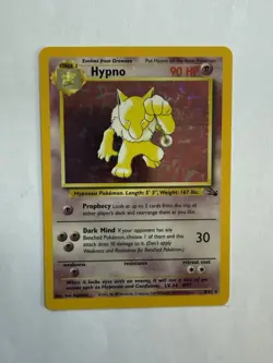 1999 Pokemon Hypno 8/62 Fossil Holo Trading Card Game TCG - Image 1