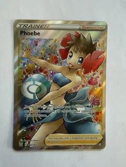 Pokemon Phoebe Full Art 161/163 Swsh05: Battle Styles Holo Trading Card Game TCG - Image 1