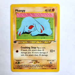 Phanpy 76/105 Pokemon TCG 1st Edition Neo Destiny NM Vintage 2002 Card - Image 2
