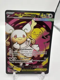 Pokemon TCG Mega Audino EX 253/217 Ascended Heroes Ultra Rare Full Art Card NM - Image 1