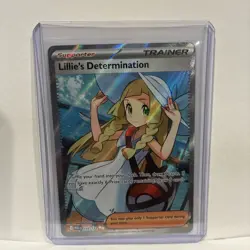 Pokemon TCG Mega Evolution Lillie’s Determination Full Art Trainer Card 169/132 - Image 1
