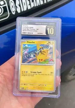 CGC Pristine 10 Pikachu SVP190 - S&V World Championship 2024 Promo Pokemon Card - Image 1