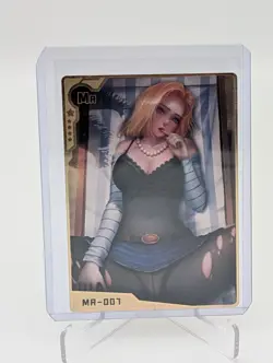 Android 18, Dragonball - Sexy Waifu Gold Metal Card Goddess Story Doujin Anime - Image 1