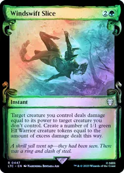 MTG WINDSWIFT SLICE FOIL SHOWCASE SCROLL The Lord of the Rings NM - Image 1