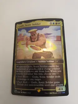 MTG Guile, Sonic Soldier Foil 434 SLD Secret Lair Drop Series Street Fighter - Image 2