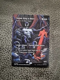 MTG Venom, King in Black Borderless English Mythic (Non-Foil) M/NM - Image 1