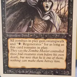 MTG Revised (3rd) Edition (1994): Zombie Master (Rare) - Image 3