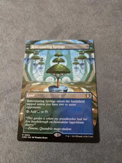 Wizards of the Coast Rejuvenating Springs Commander Masters Borderless Rare Lan… - Image 1