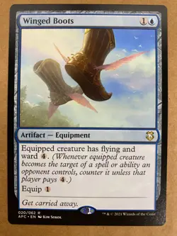 MTG 1x Winged Boots 20 Adventures in the Forgotten Realms Magic Gathering x1 NM - Image 1
