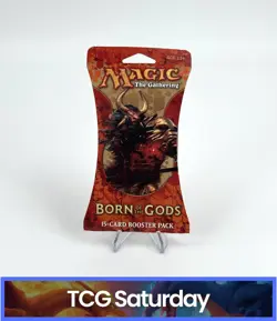 MAGIC THE GATHERING MTG TCG BORN OF THE GODS SLEEVED BOOSTER PACK SEALED - Image 1