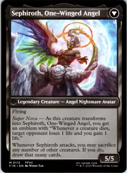 Sephiroth, Fabled SOLDIER 115 FINAL FANTASY NM MTG - Image 2