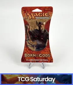 MAGIC THE GATHERING MTG TCG BORN OF THE GODS SLEEVED BOOSTER PACK SEALED - Image 1