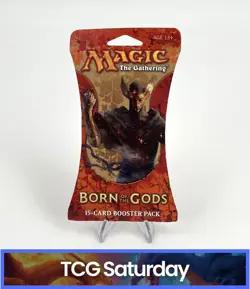 MAGIC THE GATHERING MTG TCG BORN OF THE GODS SLEEVED BOOSTER PACK SEALED - Image 1