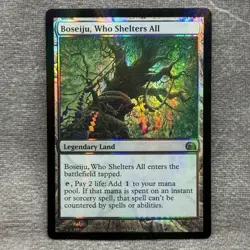 MTG Boseiju, Who Shelters All From the Vault: Realms V12 #2 Foil LP - Image 1