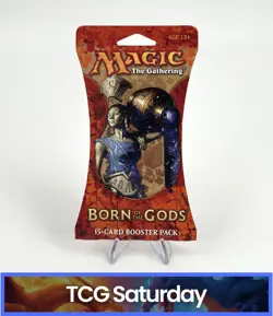 MAGIC THE GATHERING MTG TCG BORN OF THE GODS SLEEVED BOOSTER PACK SEALED - Image 1