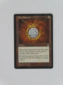 authentic MTG Mox Diamond Stronghold MP Magic the Gathering used poor condition - Image 2