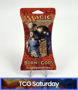 MAGIC THE GATHERING MTG TCG BORN OF THE GODS SLEEVED BOOSTER PACK SEALED - Image 1