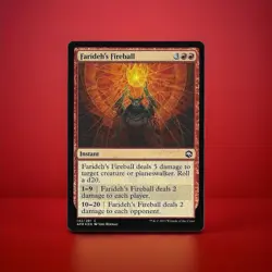 ✨MTG Farideh's Fireball FOIL AFR Magic #142 Unplayed NMINT - Image 1