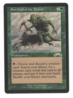 1 x Survival of the Fittest from Exodus MTG Reserved List - Image 1
