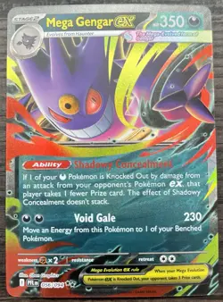 Mega Gengar ex 056/094 Pokemon TCG Mega Evolution Phantasmal Flames Holo MINT NM - Image 1