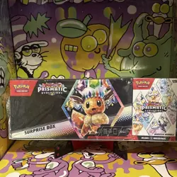 Pokemon TCG Prismatic Evolutions Surprise Box + Booster Bundle - Image 1