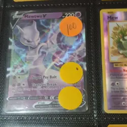 Pokemon Mewtwo V Mew TCG Card Lot Nintendo Holo Standard English - Image 1