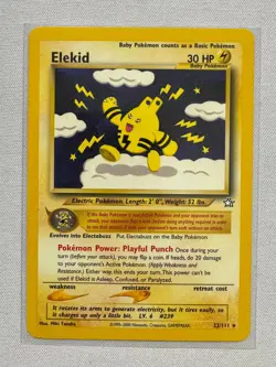 Elekid 22/111 Rare Neo Genesis Pokemon Near Mint - Image 1
