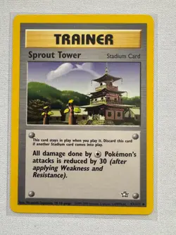 Sprout Tower 97/111 Uncommon Neo Genesis Pokemon Near Mint - Image 1