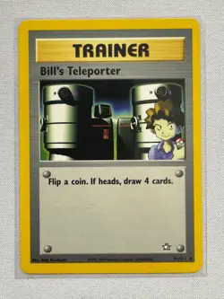 Bill's Teleporter 91/111 Uncommon Neo Genesis Pokemon Near Mint - Image 1