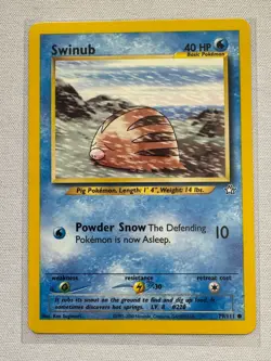 Swinub 79/111 Common Neo Genesis Pokemon Near Mint - Image 1