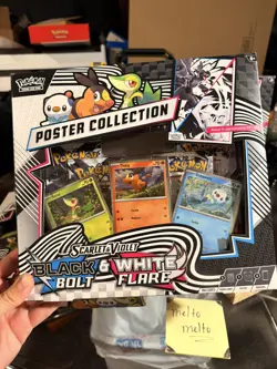 Pokemon TCG SV10.5 Black Bolt & White Flare Unova Poster Collection SEALED! X4 - Image 2