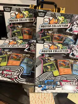 Pokemon TCG SV10.5 Black Bolt & White Flare Unova Poster Collection SEALED! X4 - Image 5