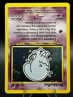 Wobbuffet 16/75 Neo Discovery - Holo Rare - HP/Damaged - Pokemon Vintage - Image 2