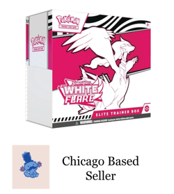 White Flare ETB Elite Trainer Box Pokemon TCG NEW - Image 1