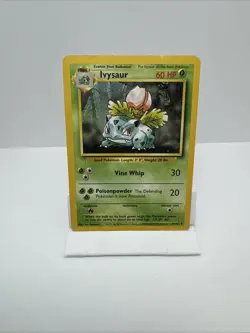 Pokemon TCG Ivysaur Base Set, Unlimited Uncommon Card 30/102 WOTC - Image 1
