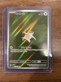 Slakoth 212/191 Pokemon TCG Scarlet & Violet Surging Sparks Illustration Rare NM - Image 1