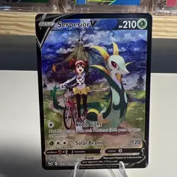Serperior V TG13/TG30 Silver Tempest Ultra Rare Full Art Holo Pokemon Card - Image 1